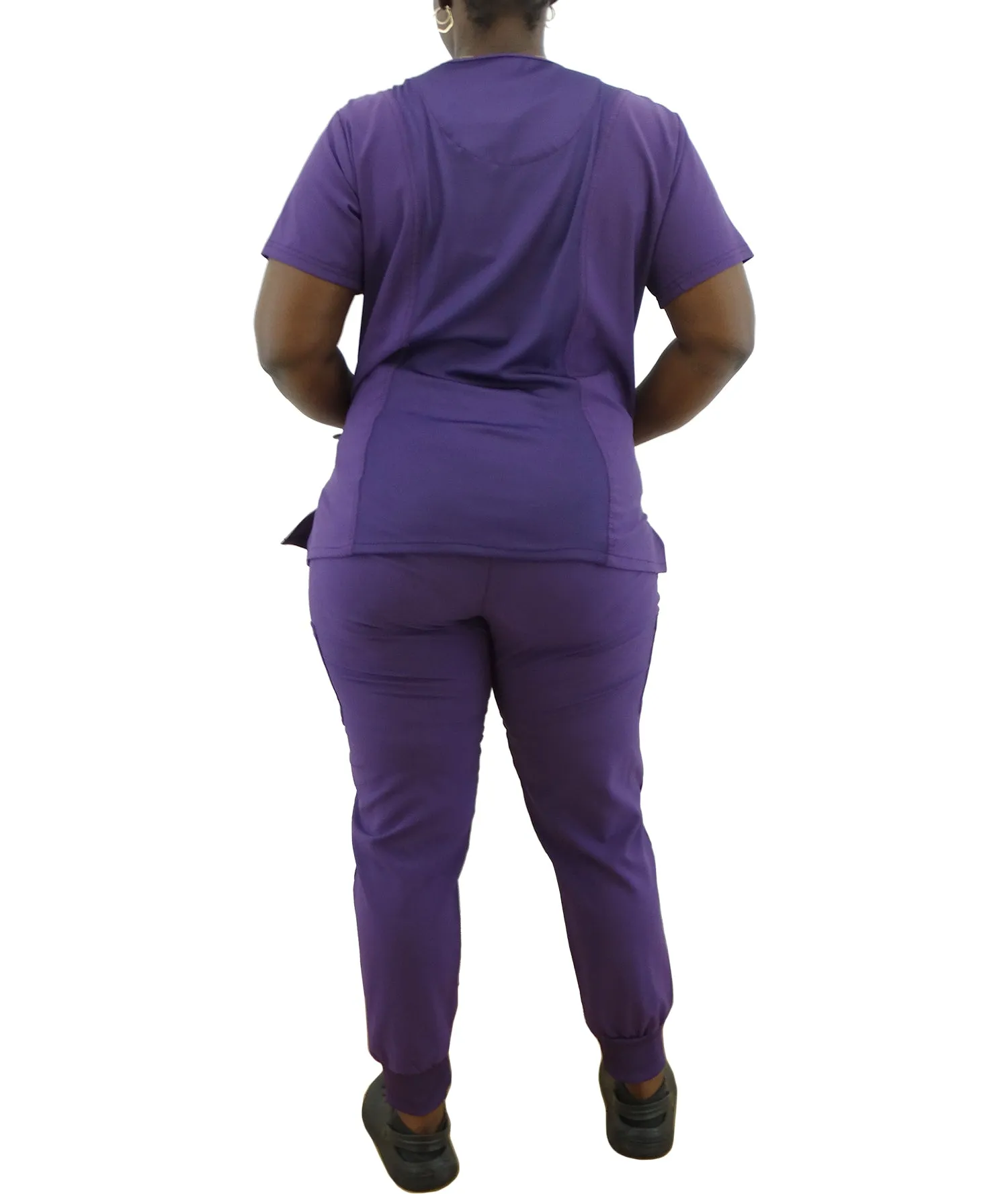 1372EGGPLANT, Scrubaid Performance, 2pc Stretch Scrub Set-  Eggplant