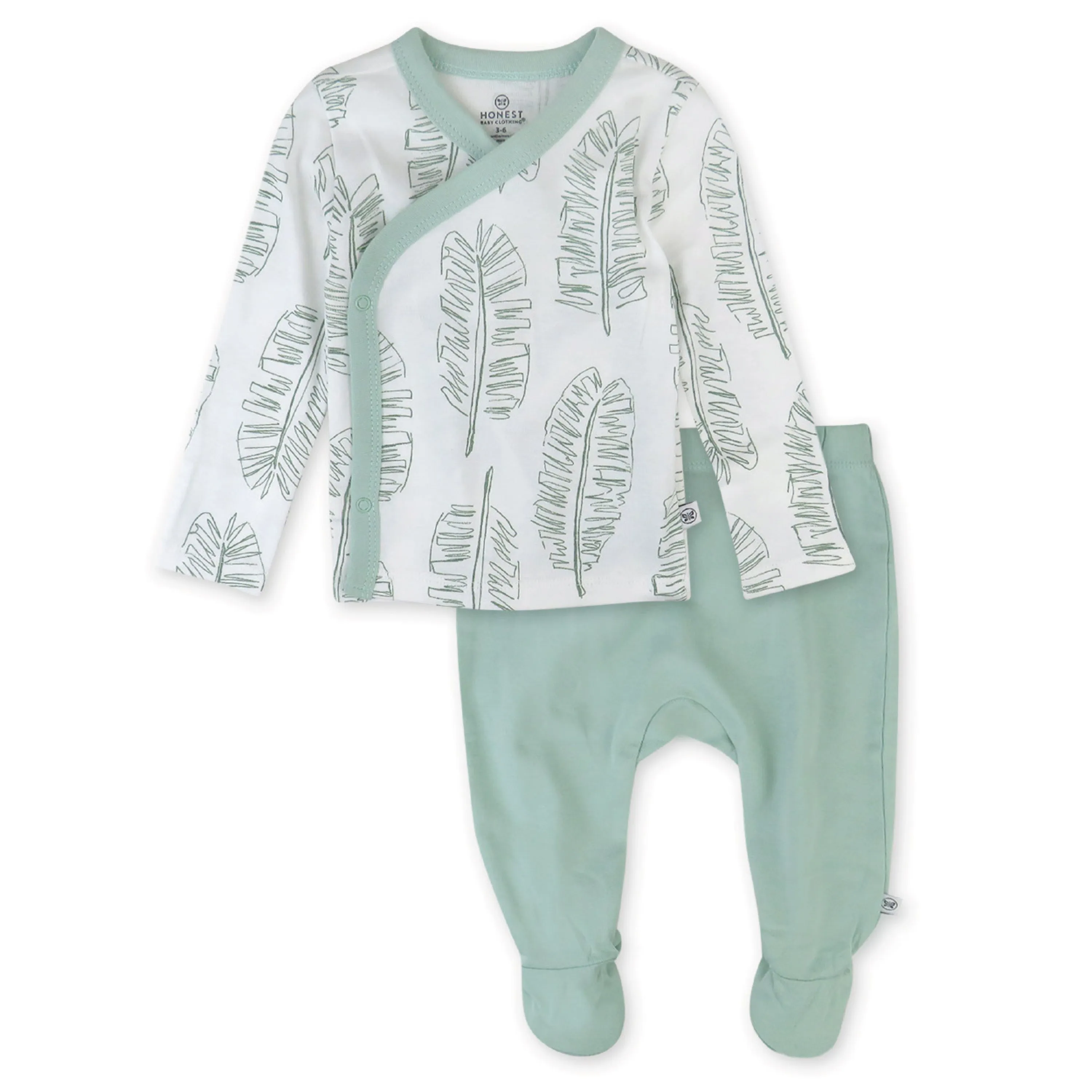 2-Piece Take-Me-Home Side-Snap Top and Pant Set