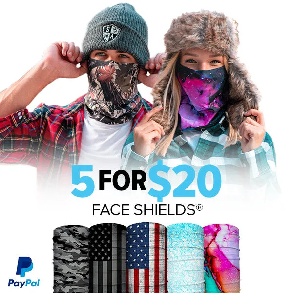 5 for $20 FACE SHIELD ®