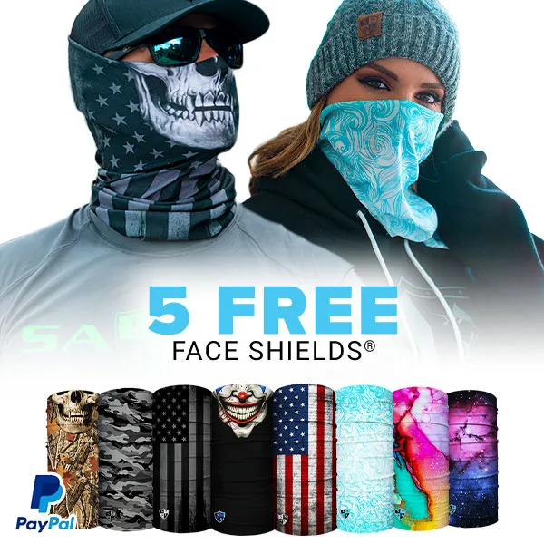 5 FREE FACE SHIELDS