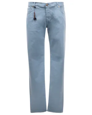 5 Pocket Stretch Pants in Soft Blue