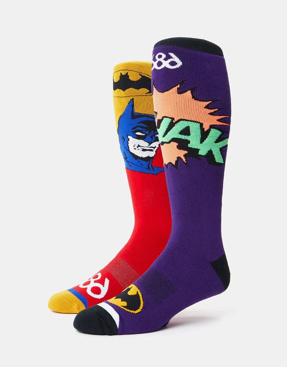 686 x Batman 2-Pack Snowboard Socks - Assorted