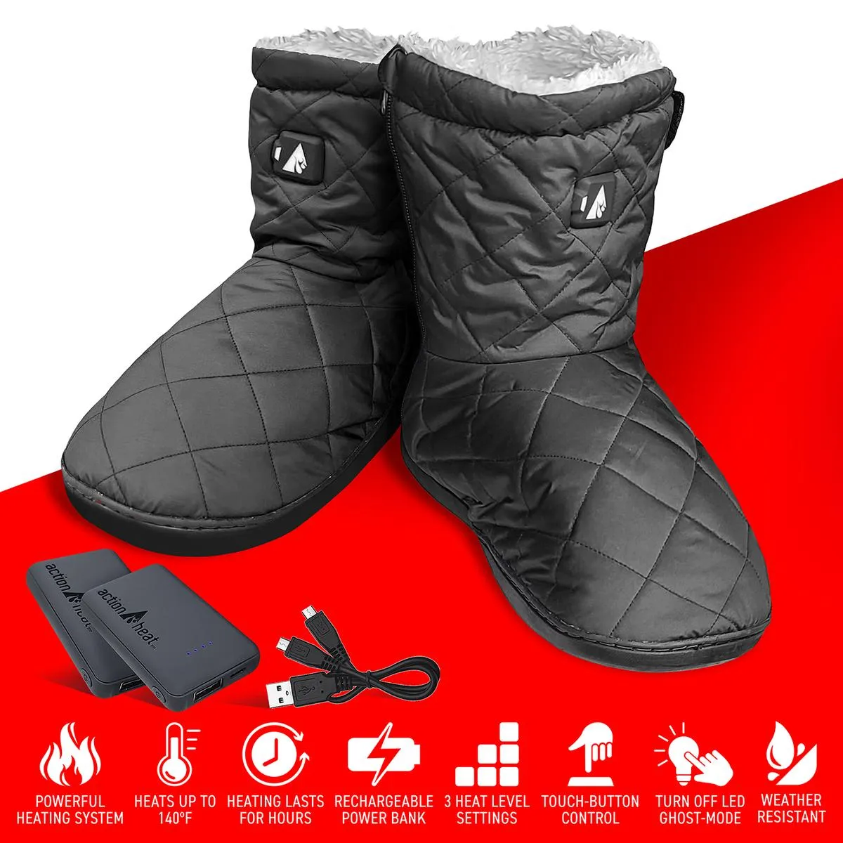 ActionHeat Indoor/Outdoor Heated Booties