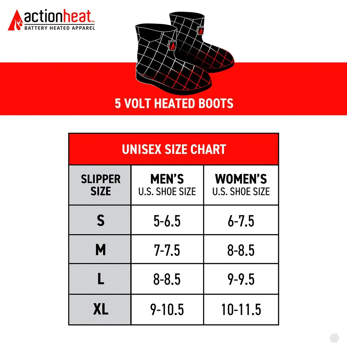 ActionHeat Indoor/Outdoor Heated Booties