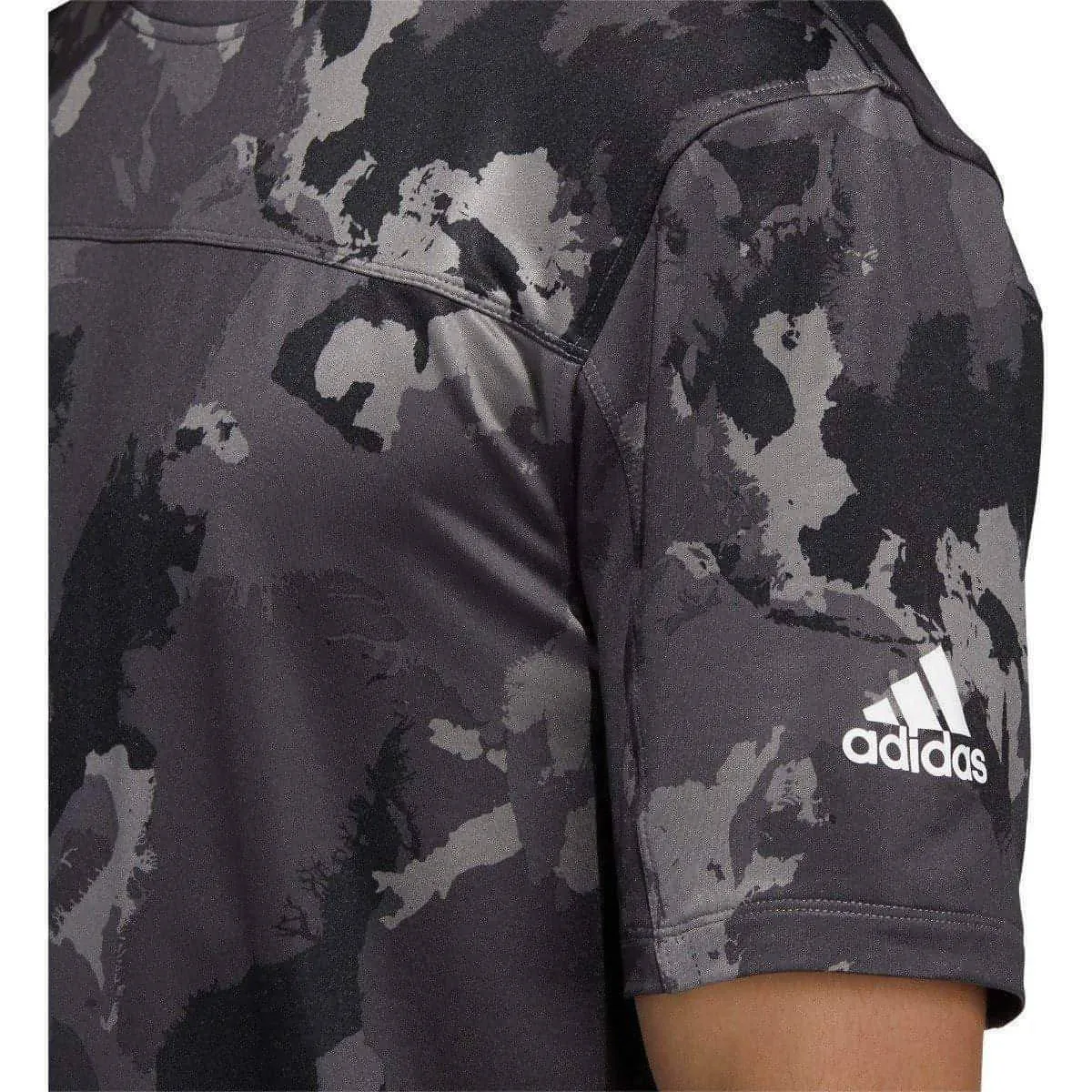 adidas Continent Camo City Short Sleeve Mens Training Top - Grey