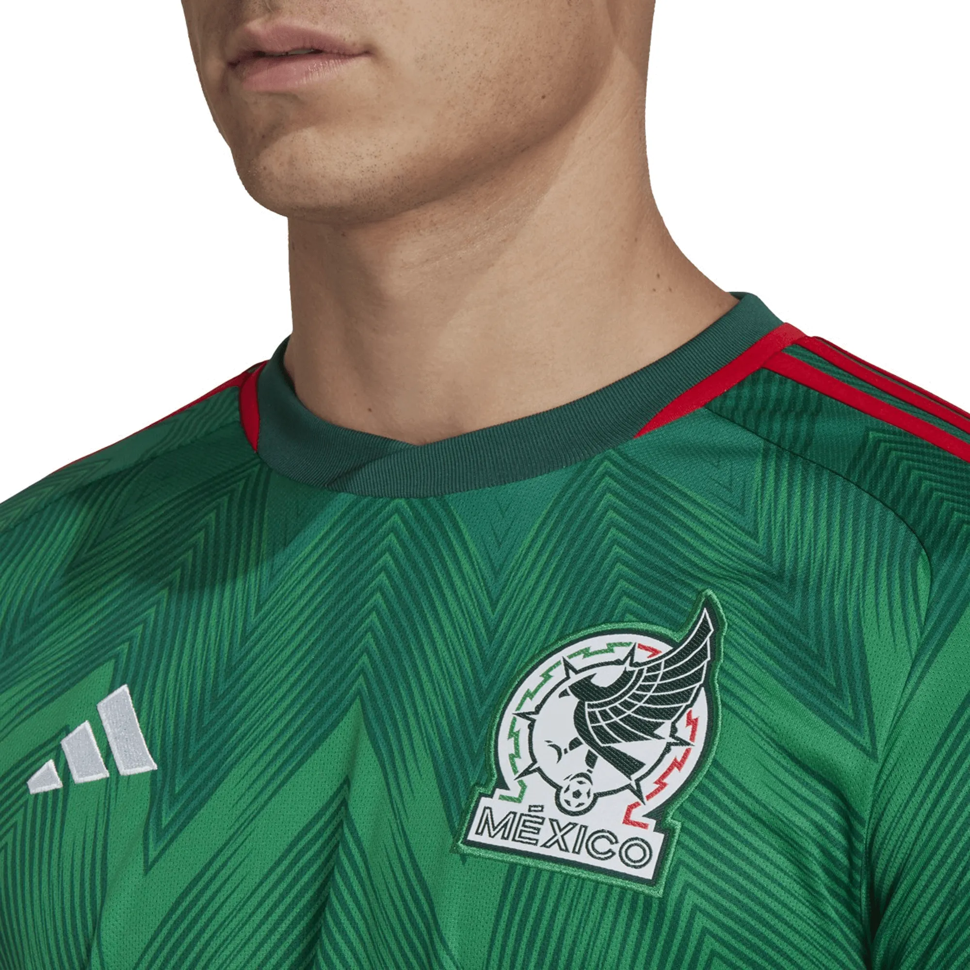 adidas Men's Mexico 2022 Home Jersey Vivid Green/Green