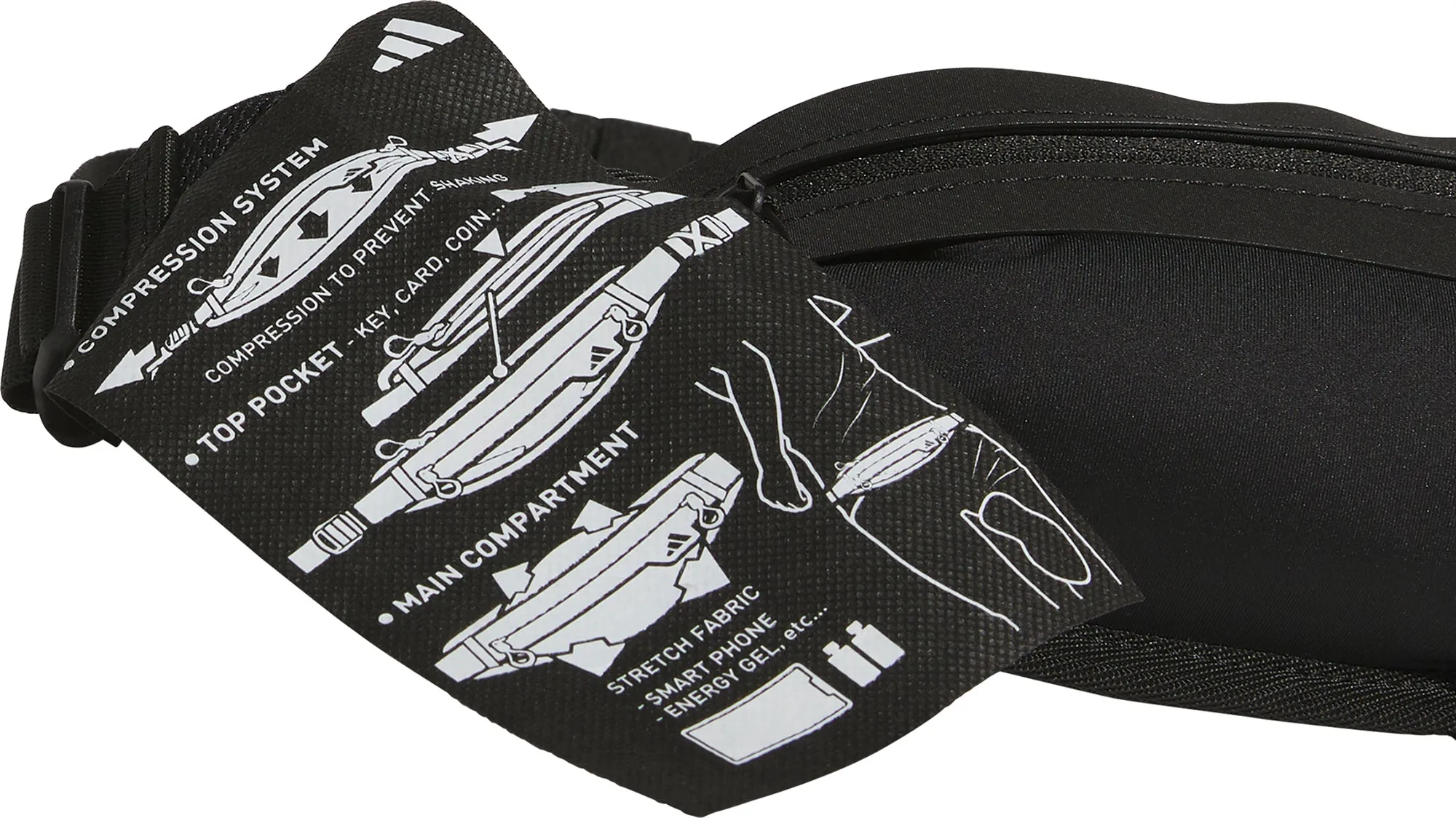 adidas Running Waist Bag - Black