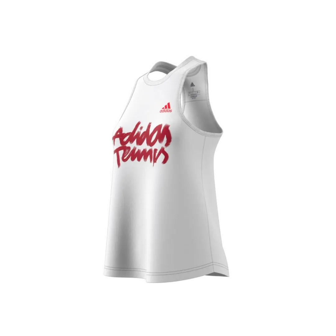 Adidas Womens Graphic Tank - White