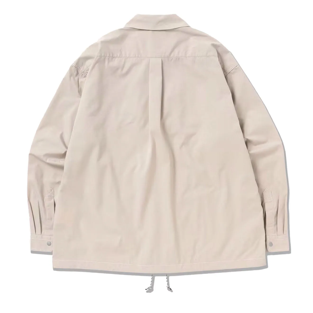 And Wander Dry Rip Shirt Jacket Light Beige