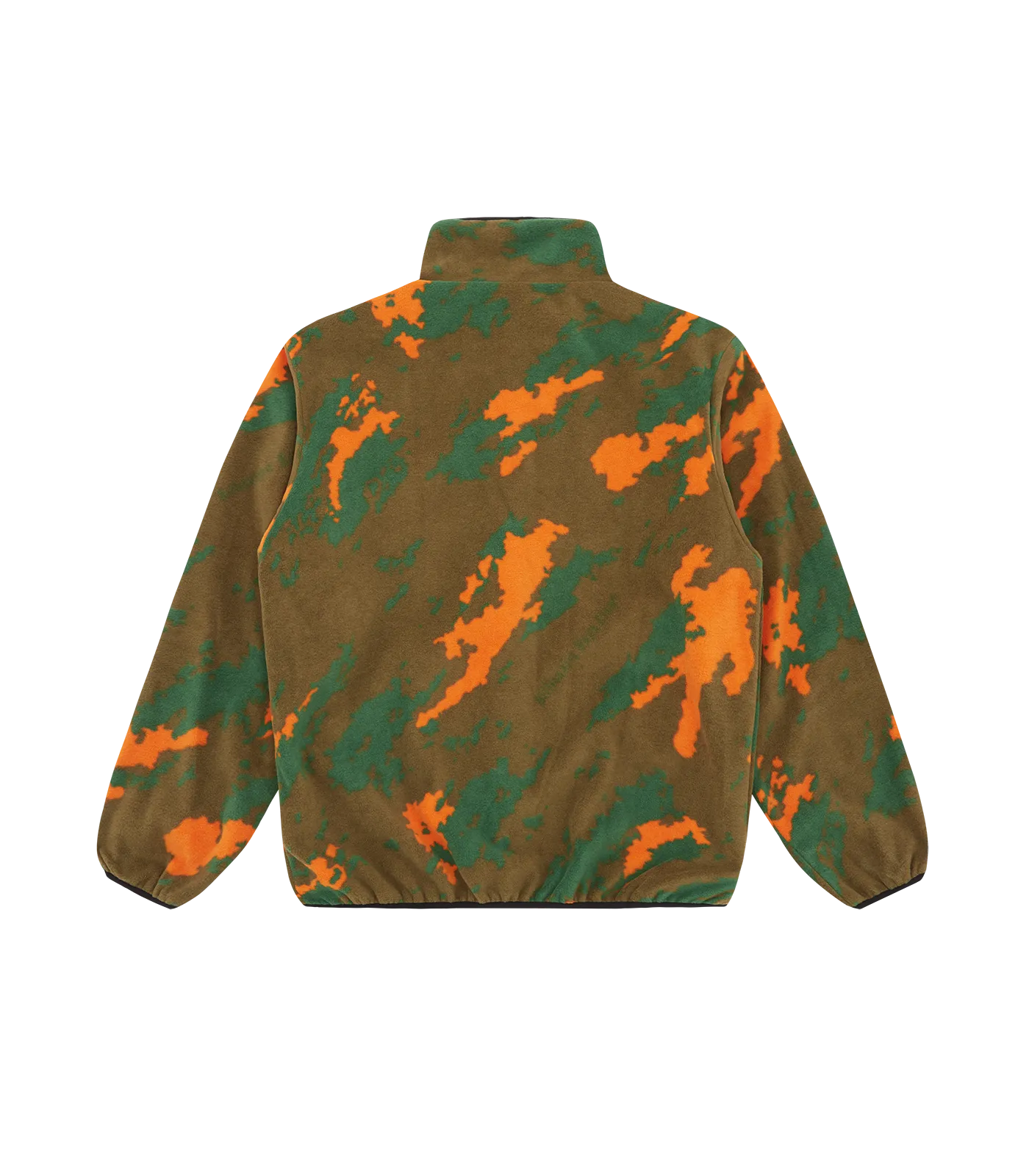 A/O CAMO PRINT REVERSIBLE FLEECE JACKET - GREEN/GREY