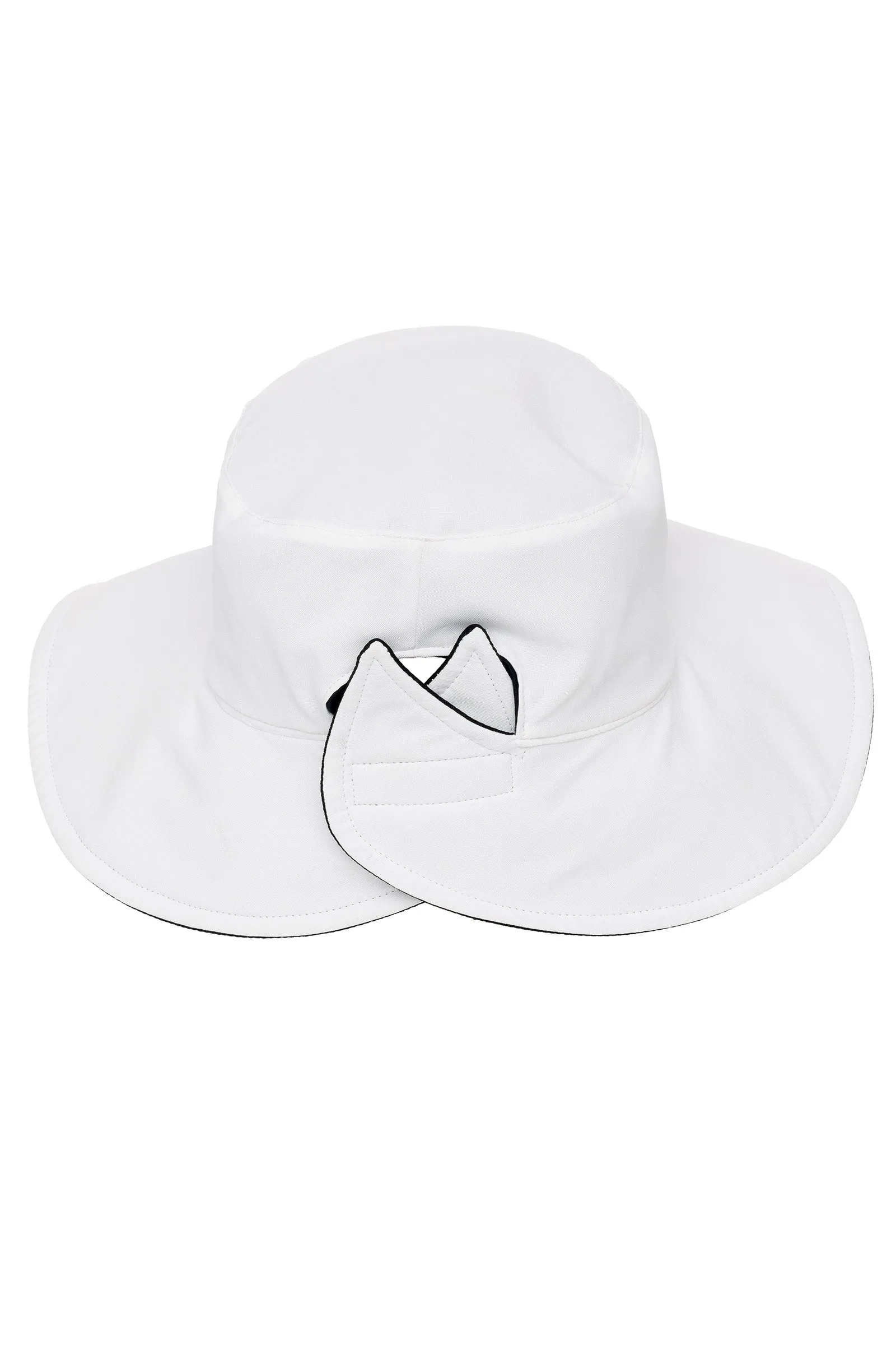 Ariel Reversible Pool Hat | White