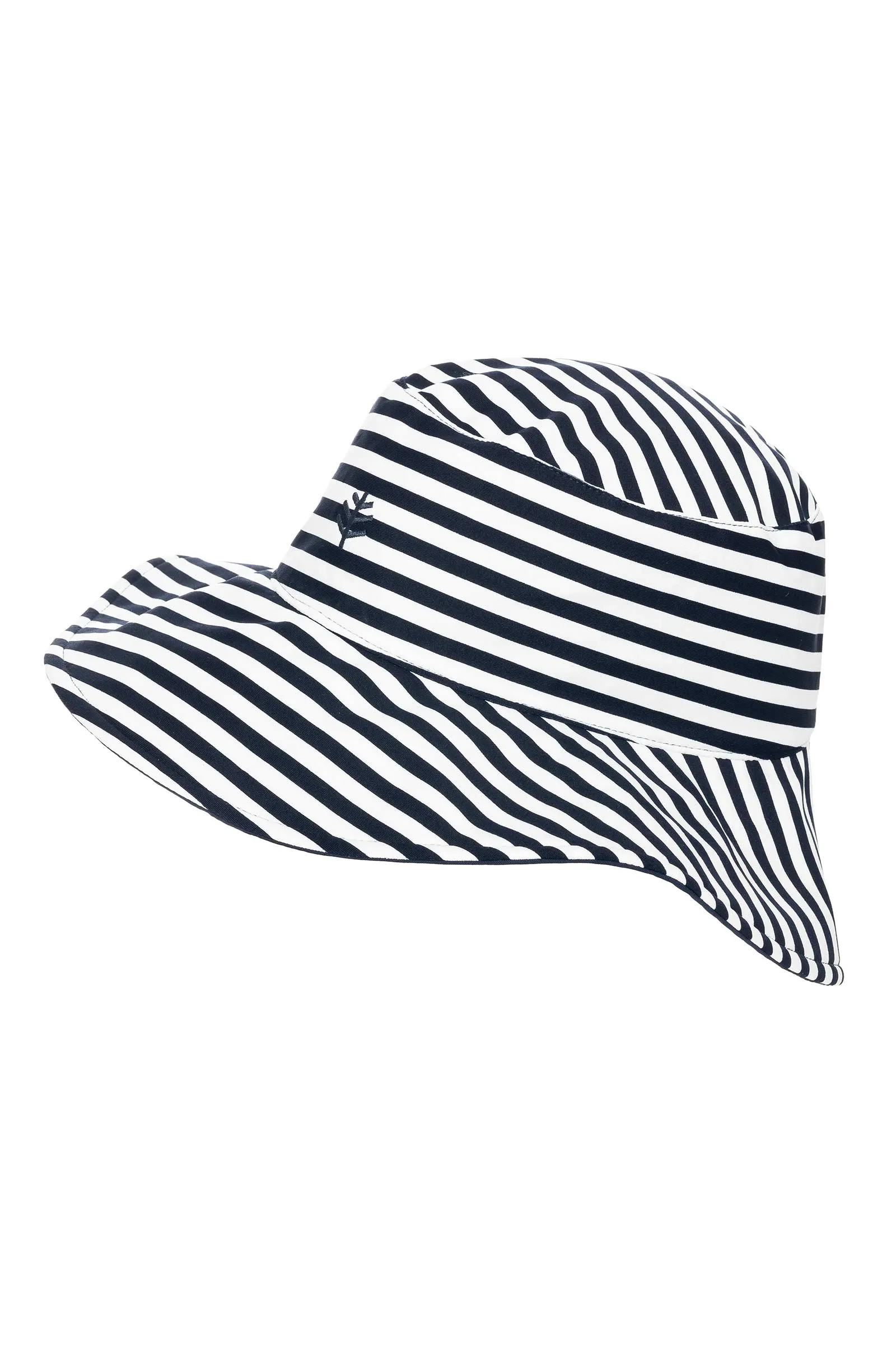 Ariel Reversible Pool Hat | White/Navy Stripe