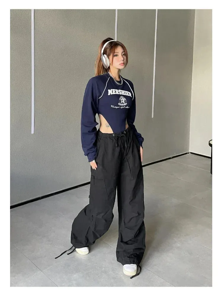 Baggy Cargo Y2K Streetwear Oversize Wide Leg Sweatpants Vintage Harajuku Pant