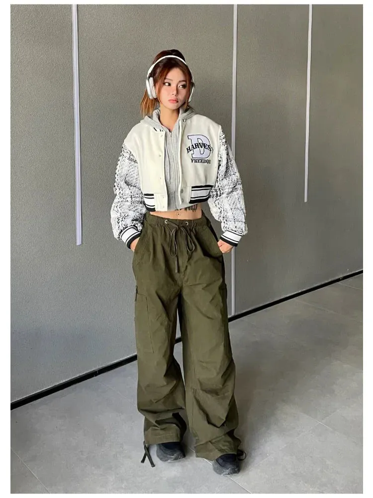 Baggy Cargo Y2K Streetwear Oversize Wide Leg Sweatpants Vintage Harajuku Pant