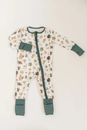 Bamboo Baby Convertible Jumpsuit | Forest