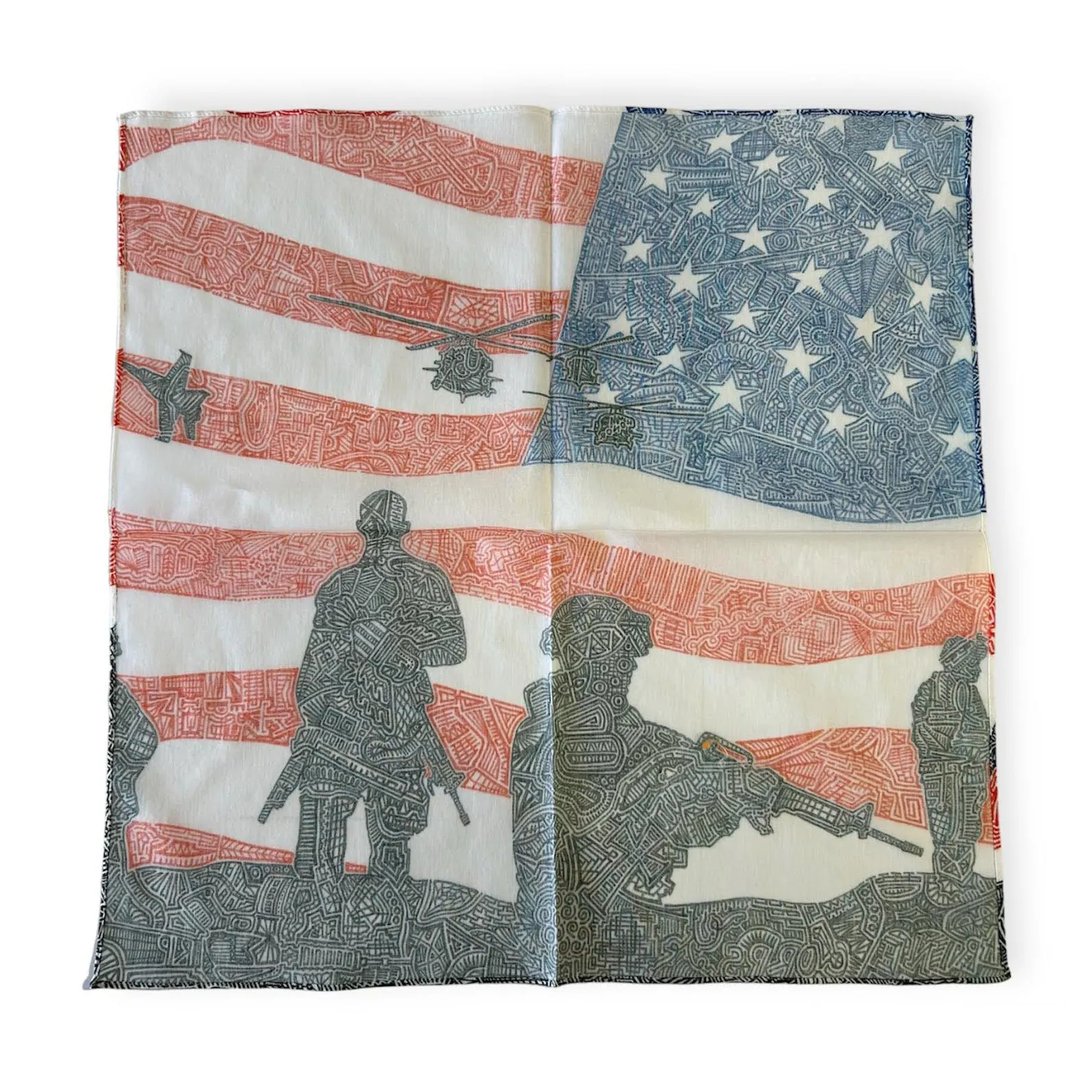 Bandana 18" x 18" - American Heroes