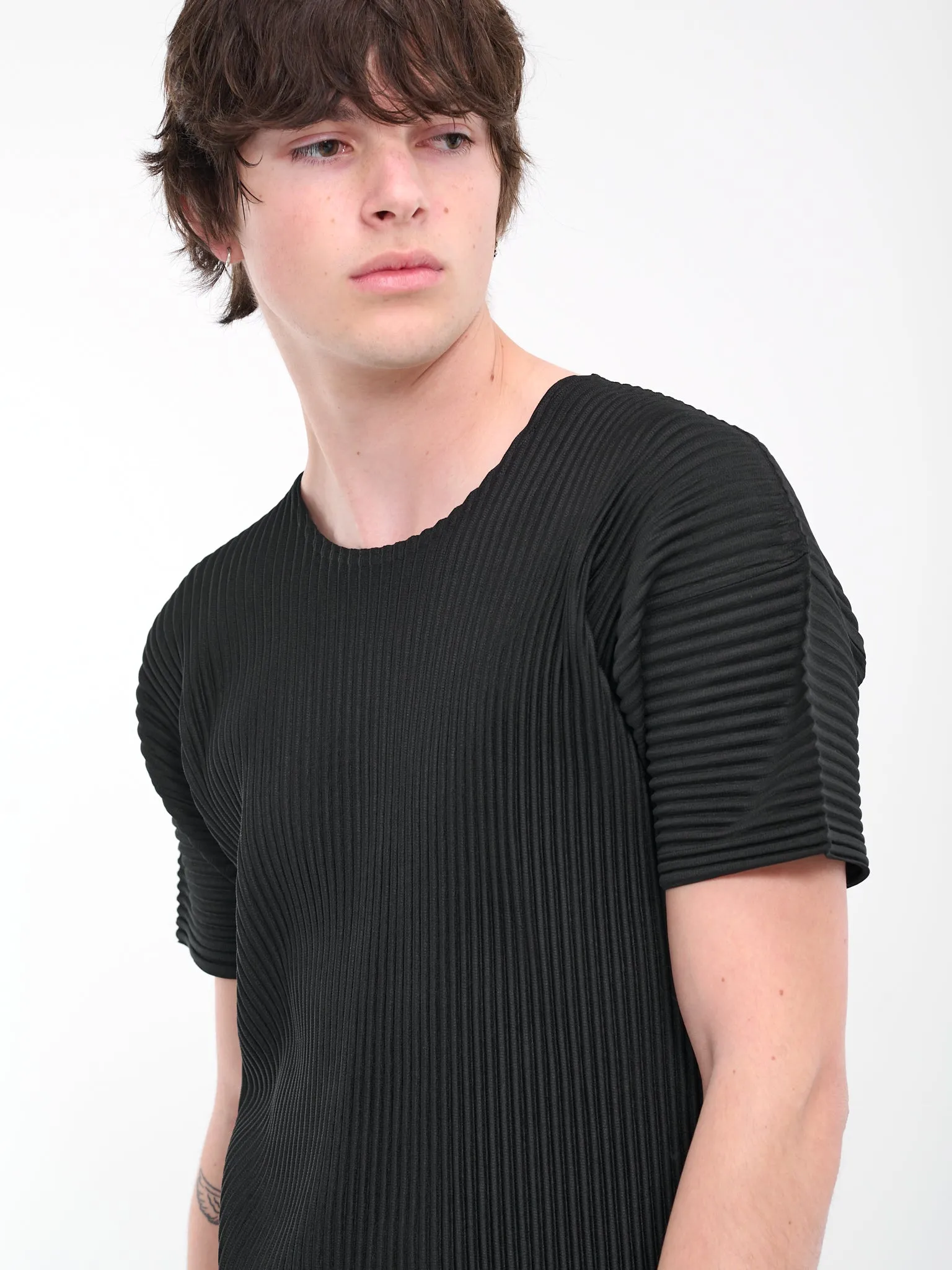 Basics Pleated Tee (HP46JK420-15-BLACK)