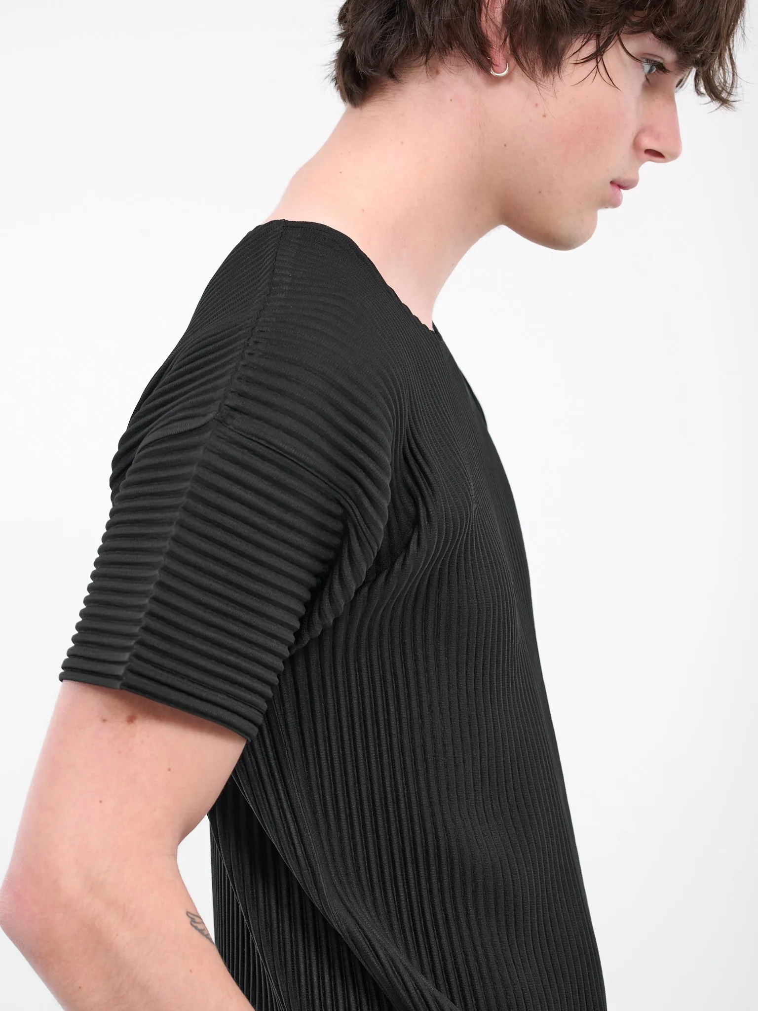 Basics Pleated Tee (HP46JK420-15-BLACK)