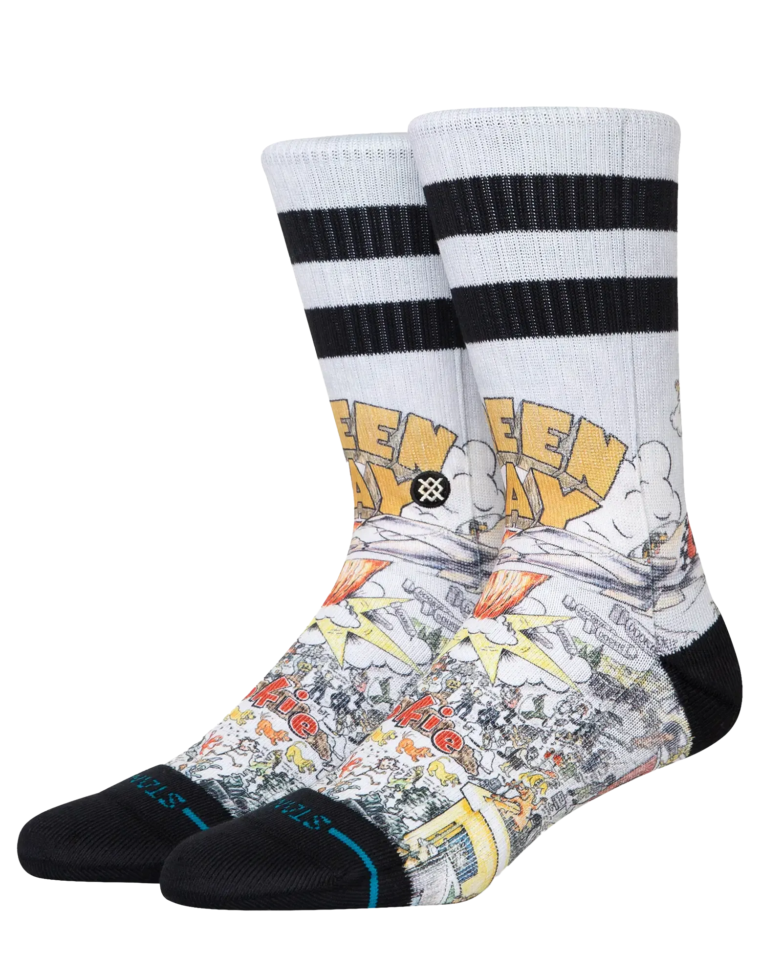 Basket Case Crew Socks in Multi