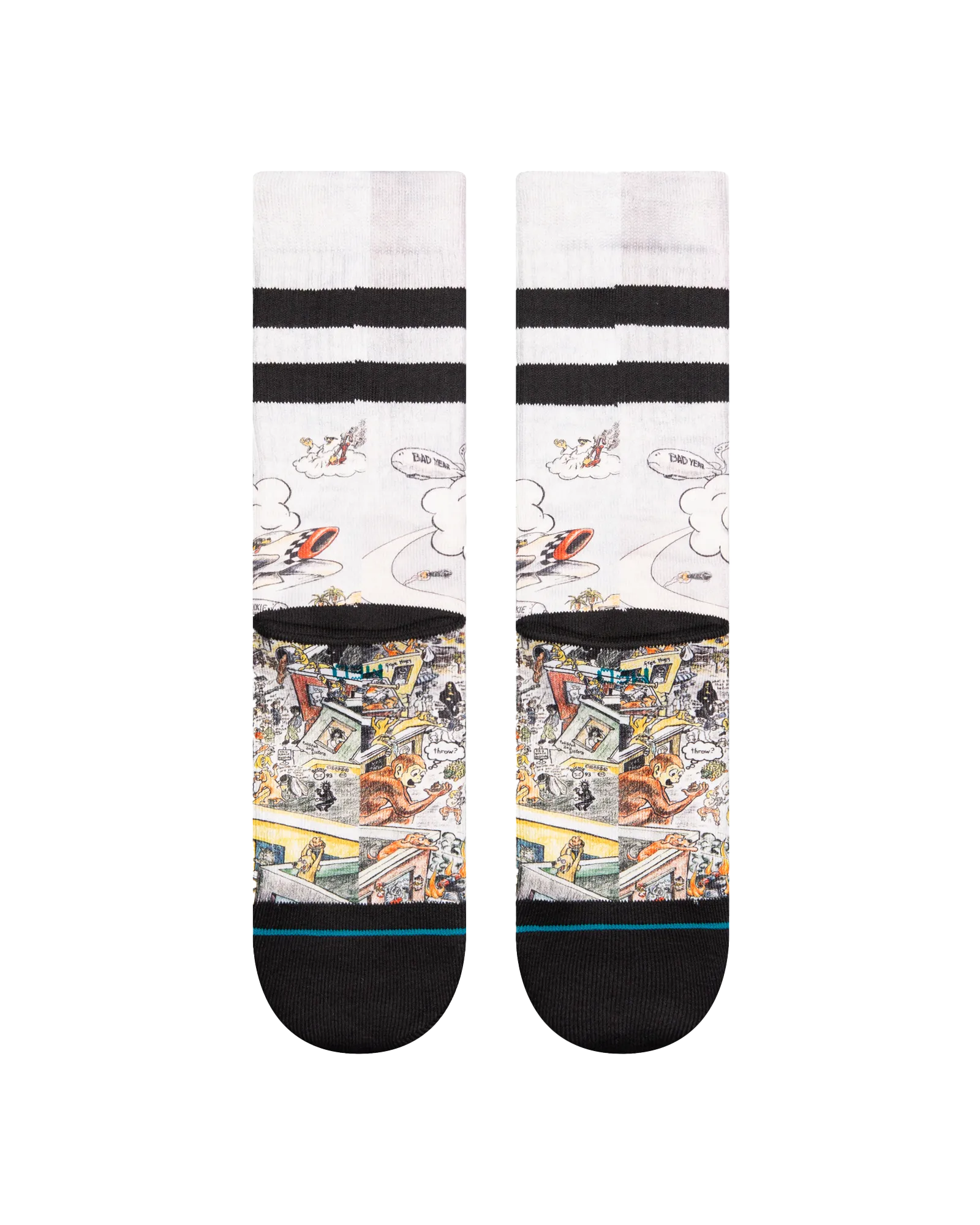 Basket Case Crew Socks in Multi