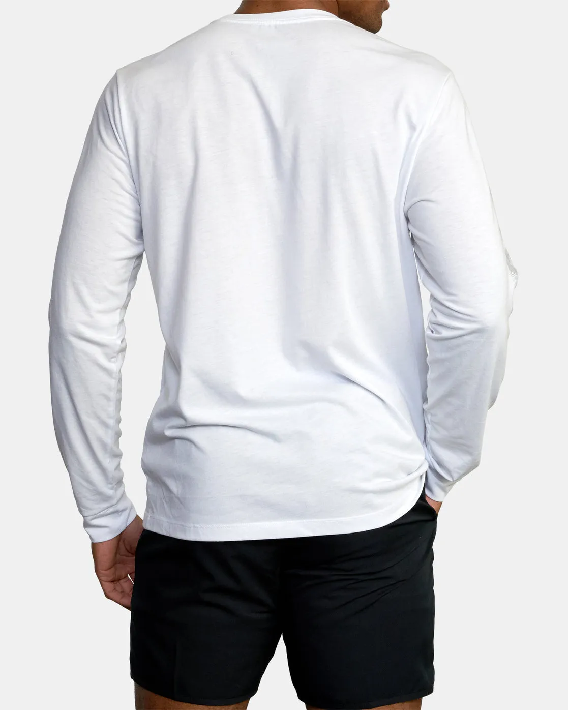 Big RVCA Speed Long Sleeve Workout Shirt - White