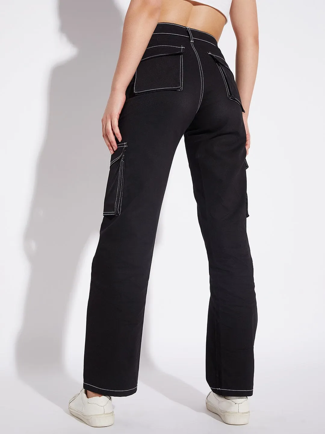 Black Unisex Carpenter Cargo Pants