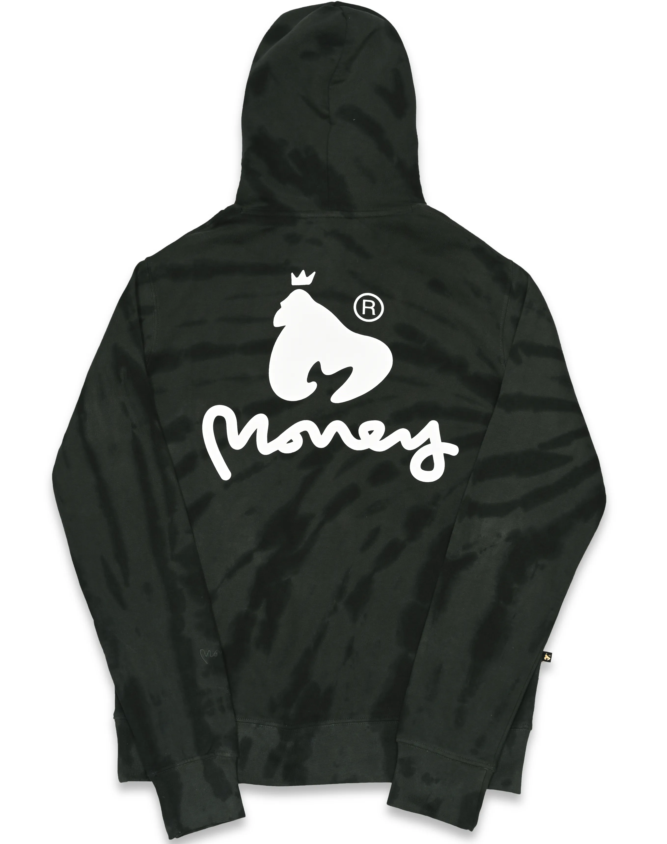 BLEACH TIE HOOD - BLACK