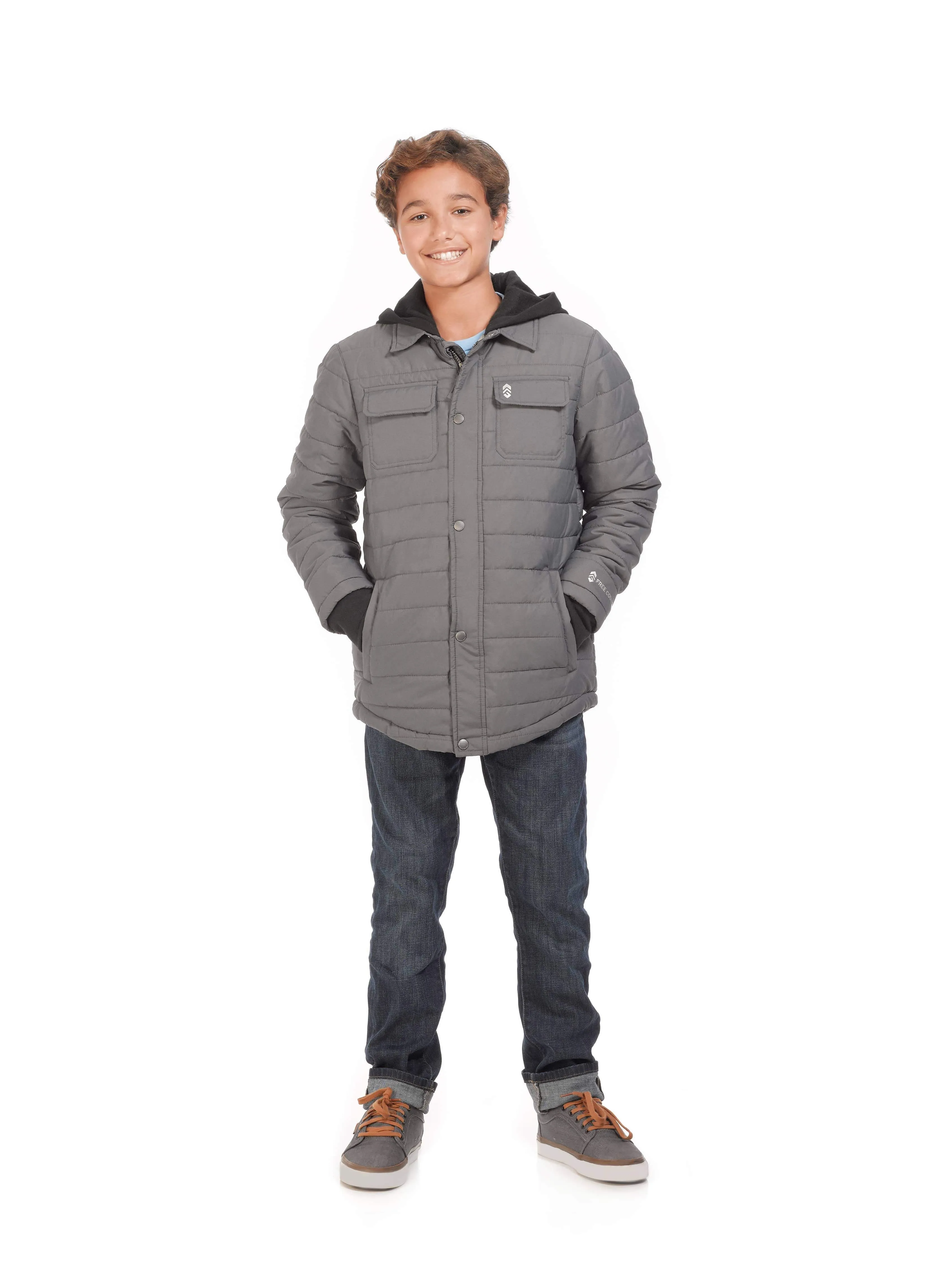 Boys' Traverse Quilted Shirt Jacket