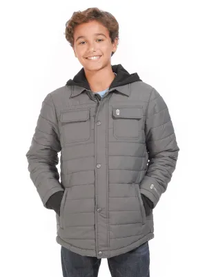 Boys' Traverse Quilted Shirt Jacket