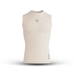 BWB Men's Beige Sleeveless Compression Shirt