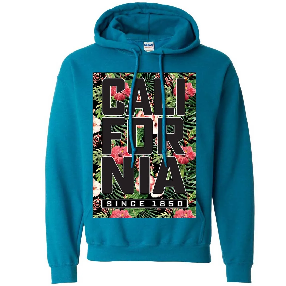 California Republic 1850 Floral Sweatshirt Hoodie