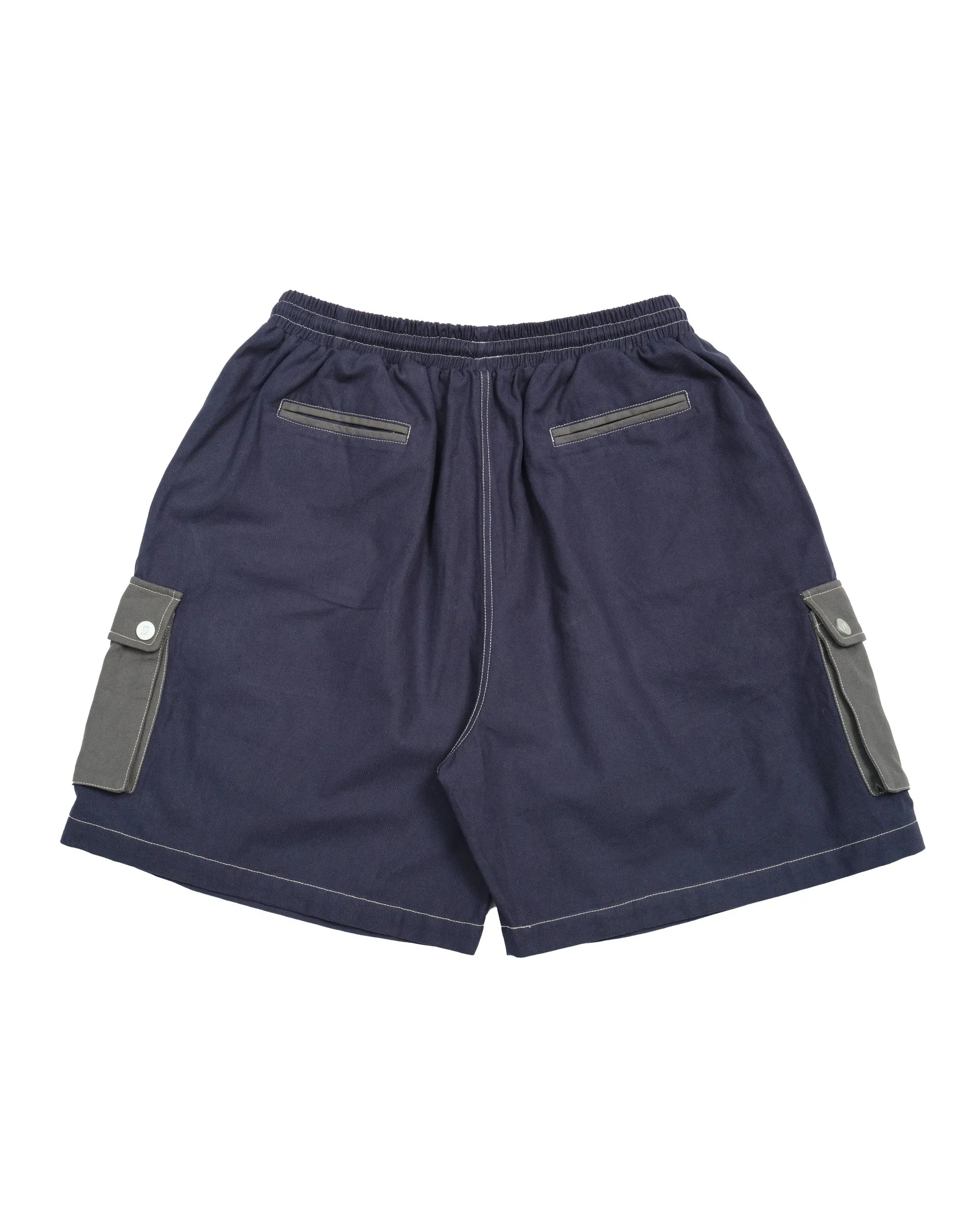 CARGO SHORT PANTS (DARK BLUE)