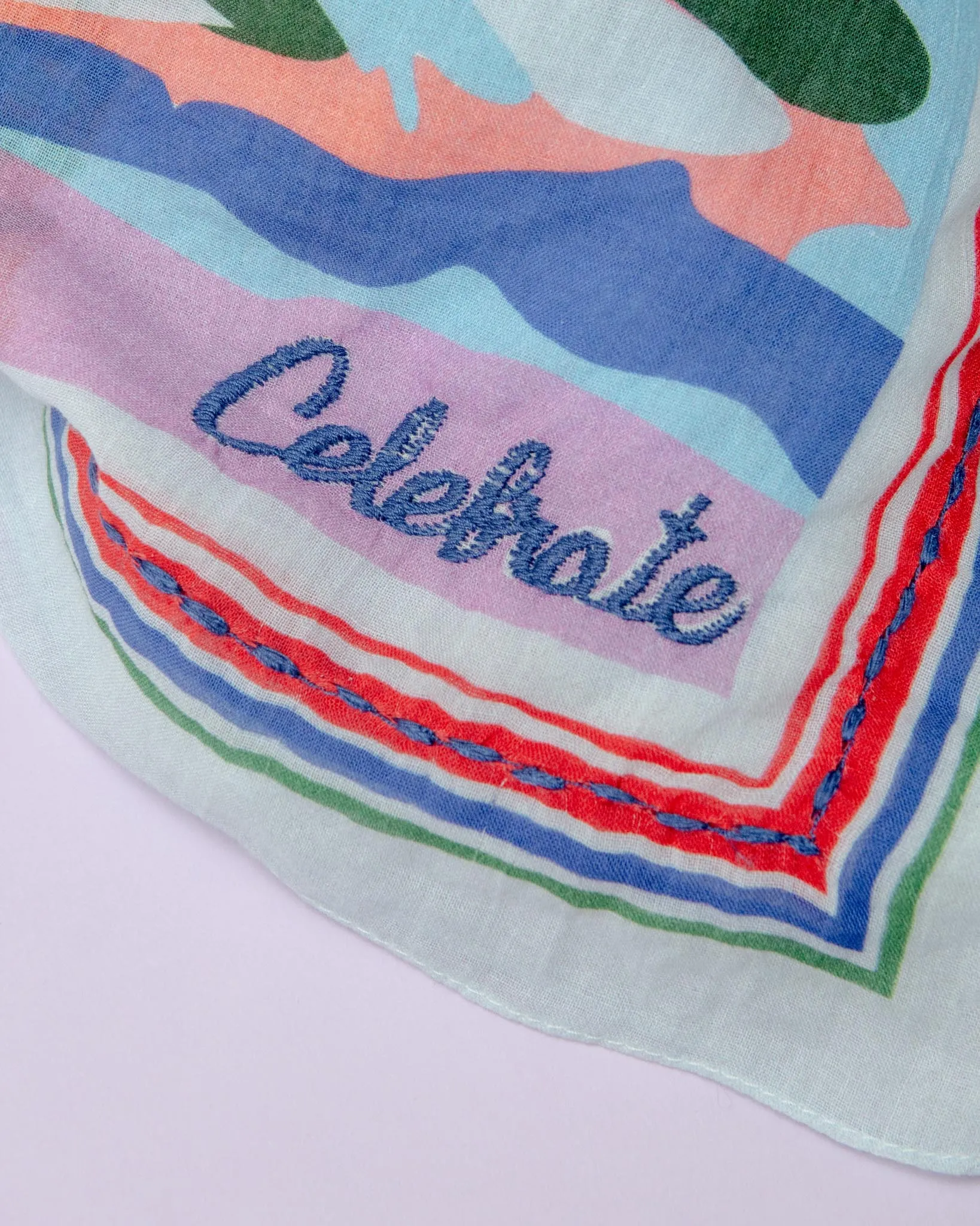 Celebrate! Embroidered Dog Bandana (FINAL SALE)