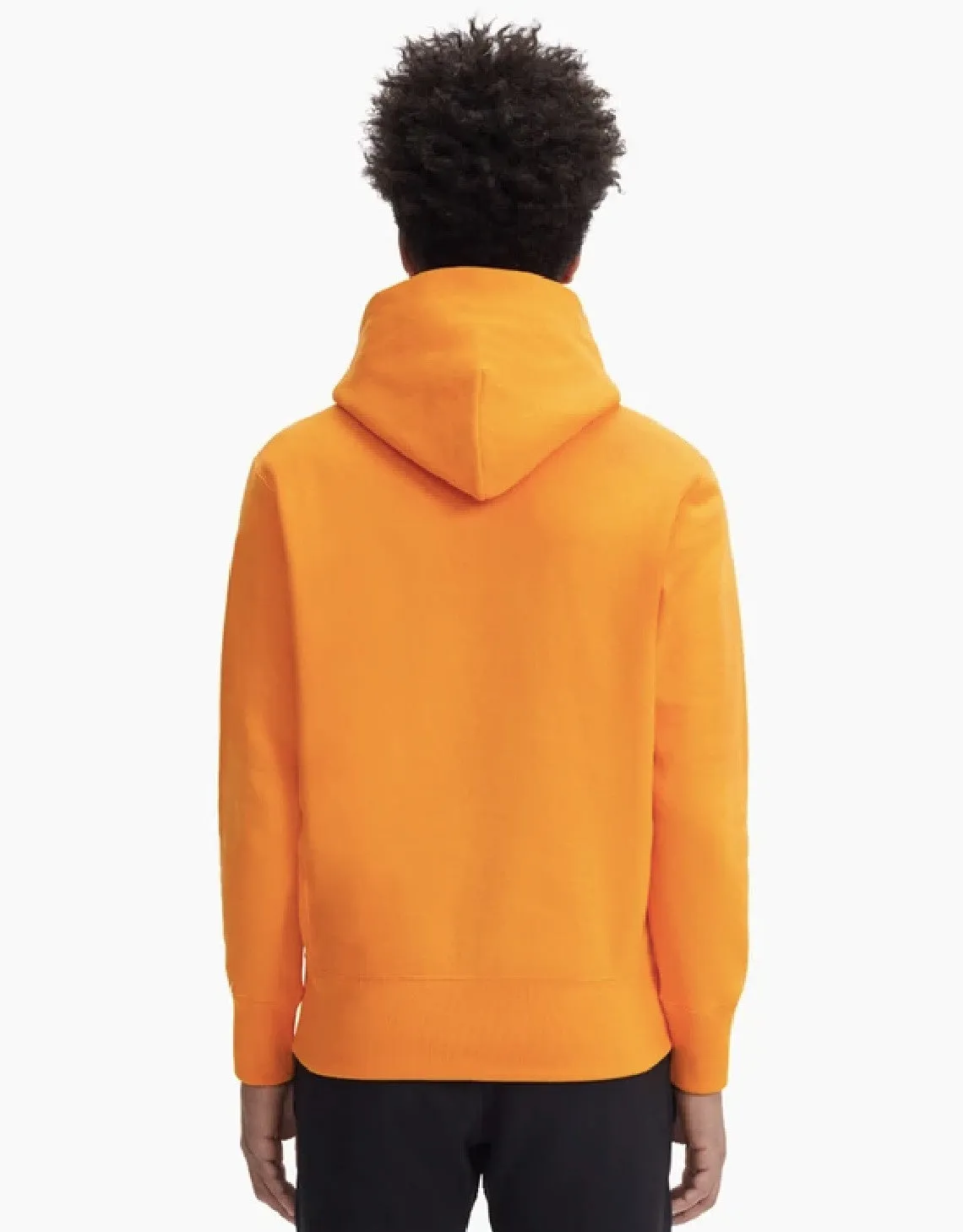 Champion Europe Script Logo Reverse Weave Hoodie Spicy Orange