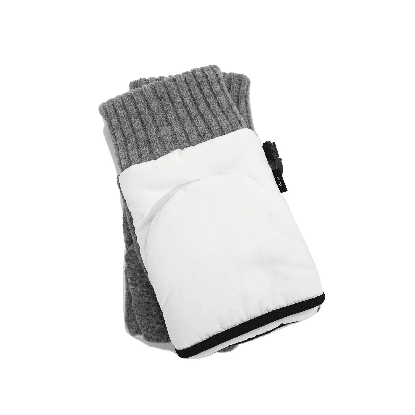 Cloud Puffer Pop Top Gloves/Mittens in Whitecap