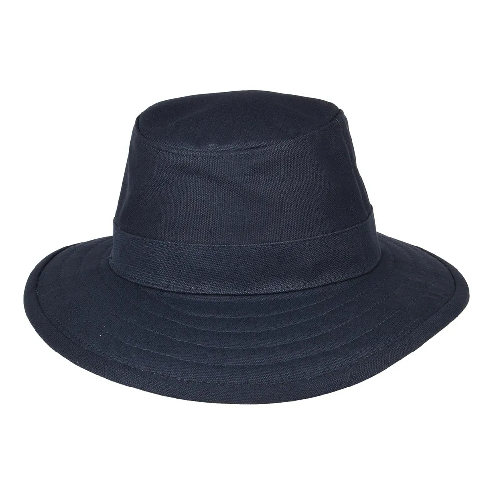 Cotton Canvas Packable Sun Hat Navy Blue Wholesale Pack