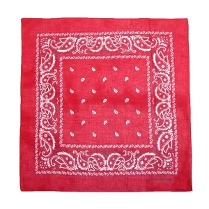 CTM® Cotton Paisley All-Purpose Bandanas (Pack of 5 of Same Color)