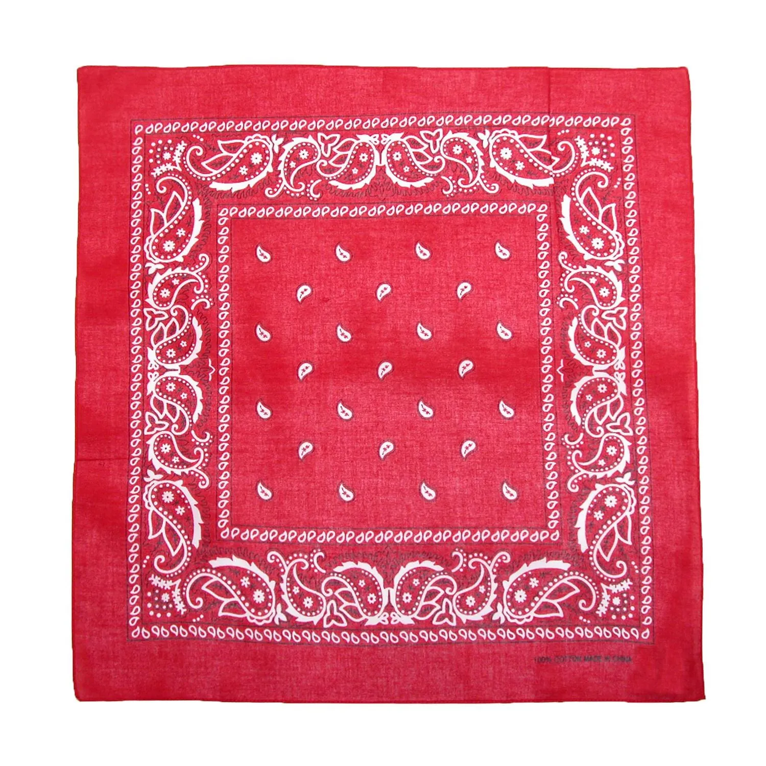 CTM® Cotton Paisley All-Purpose Bandanas (Pack of 5 of Same Color)