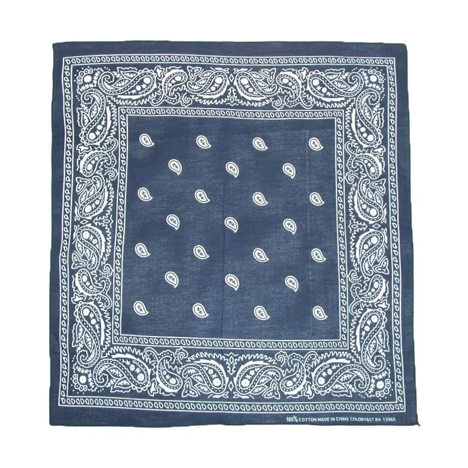 CTM® Cotton Paisley All-Purpose Bandanas (Pack of 5 of Same Color)