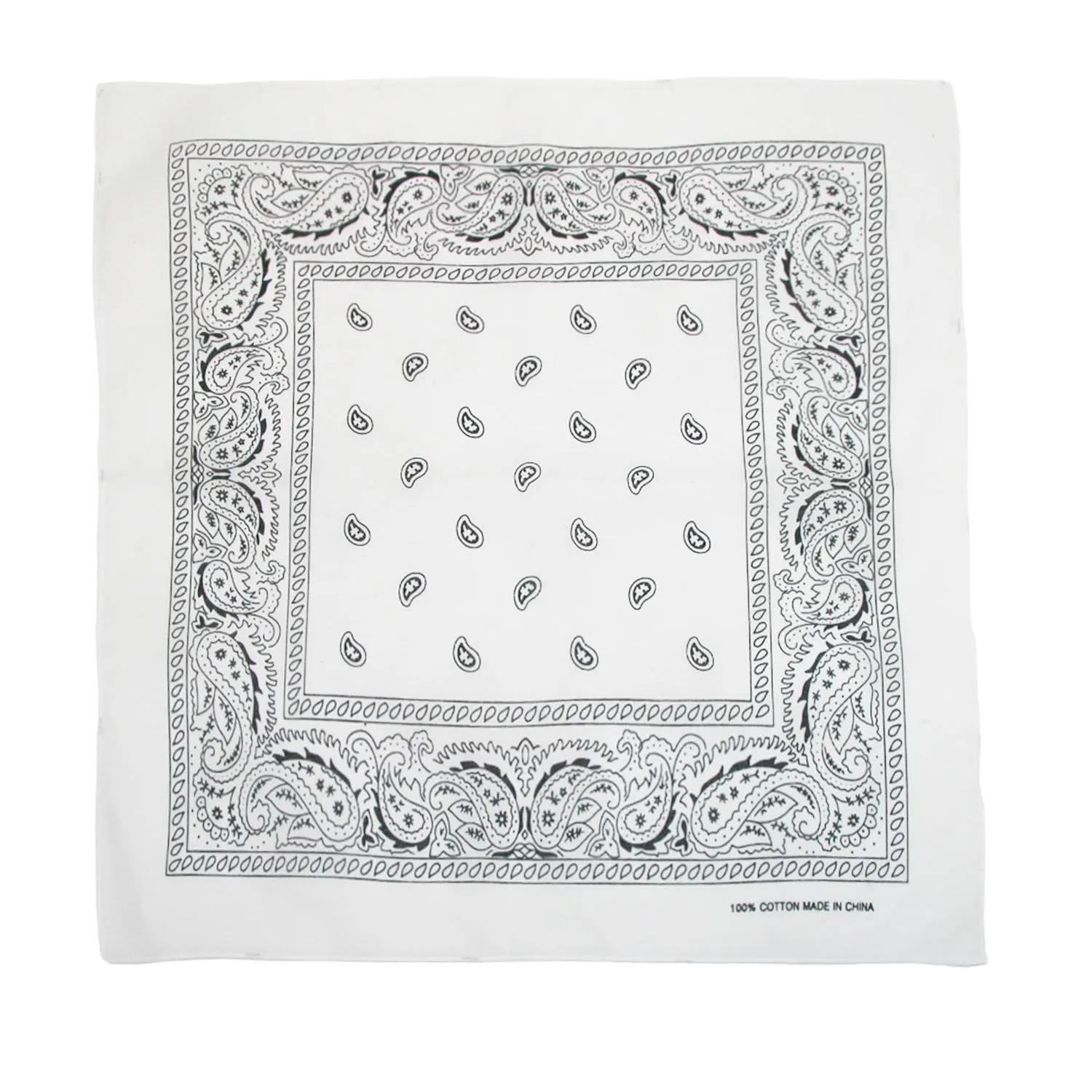 CTM® Cotton Paisley All-Purpose Bandanas (Pack of 5 of Same Color)