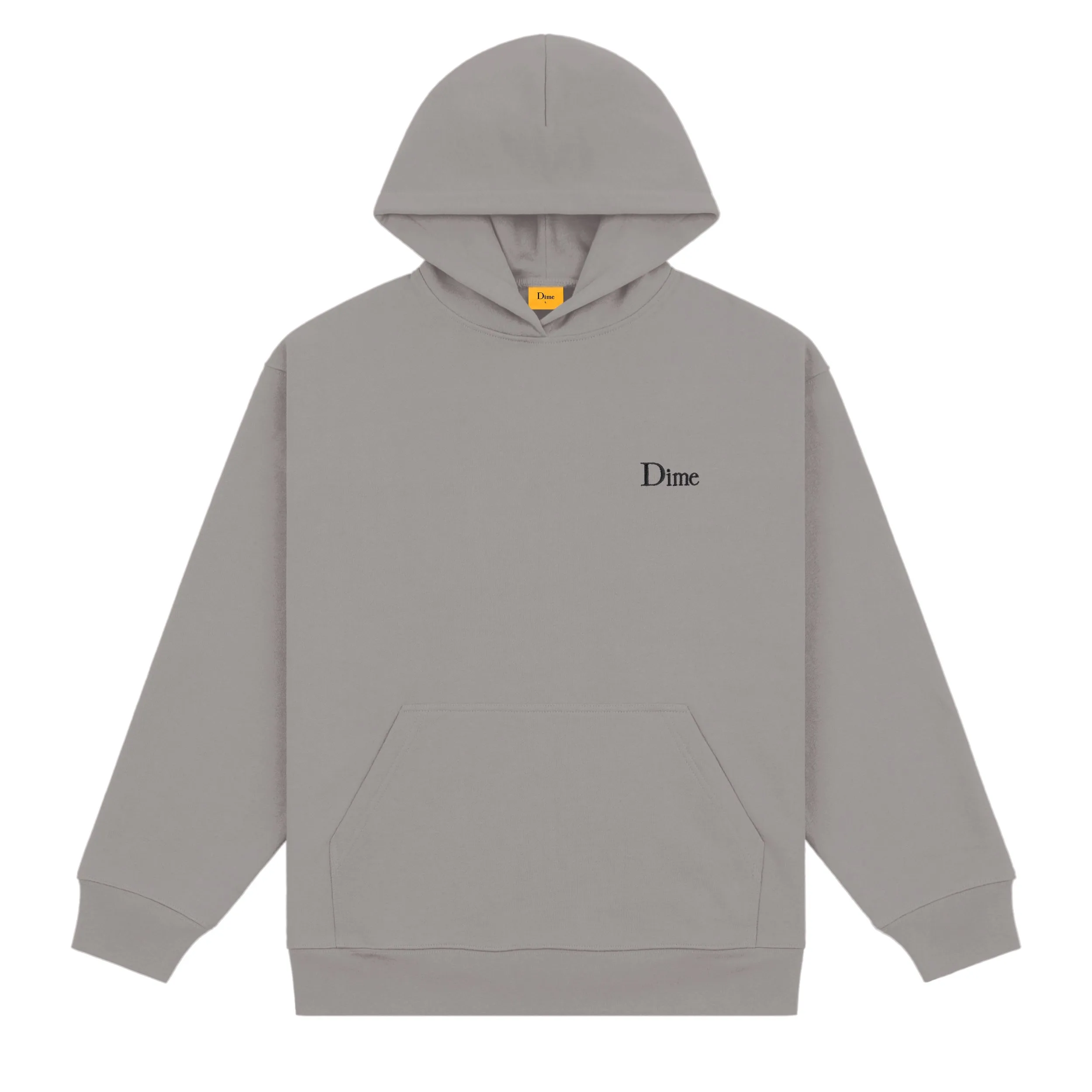 Dime Classic Small Logo Hooded Sweater - Charcoal