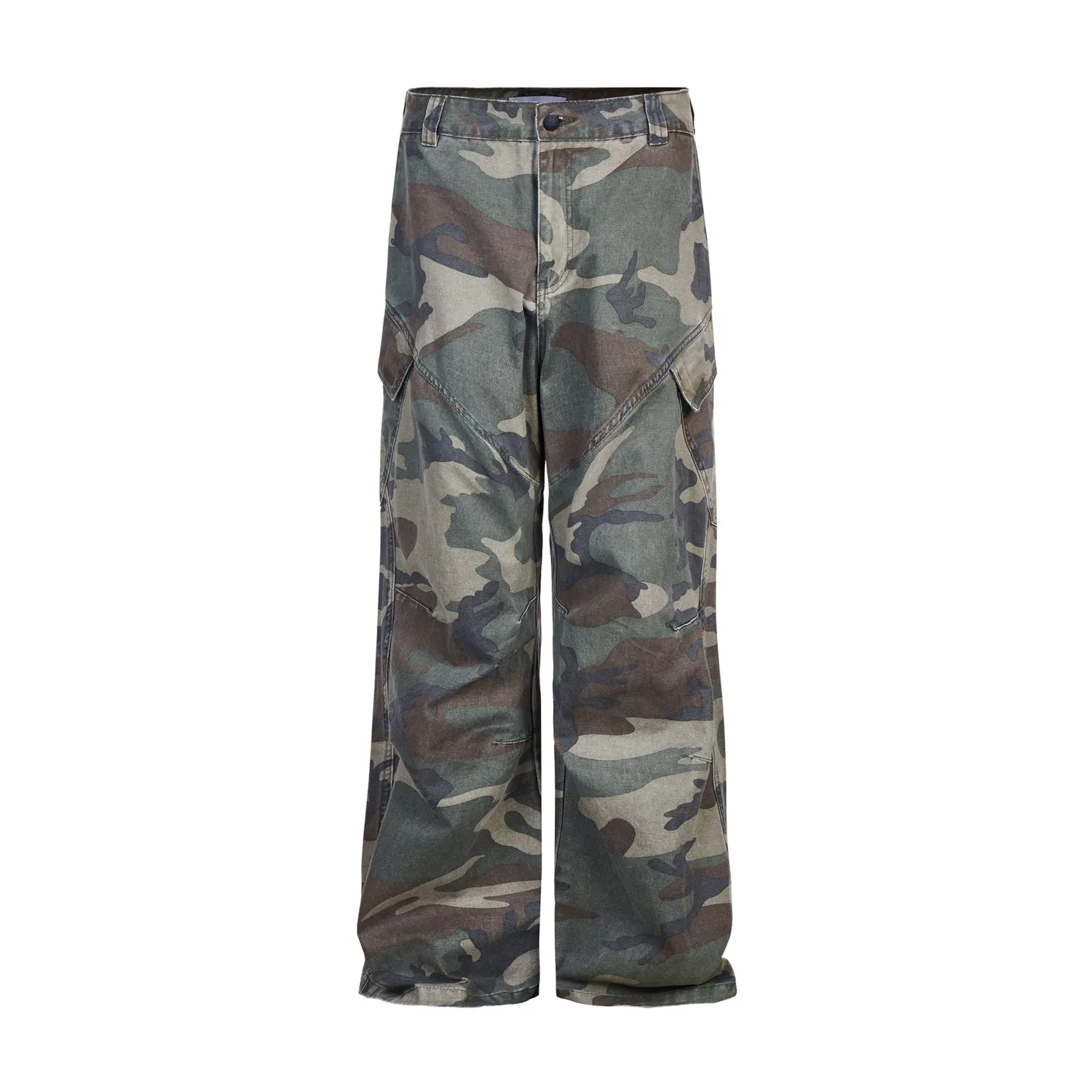 Faded Camo Side Pocket Cargo Pants