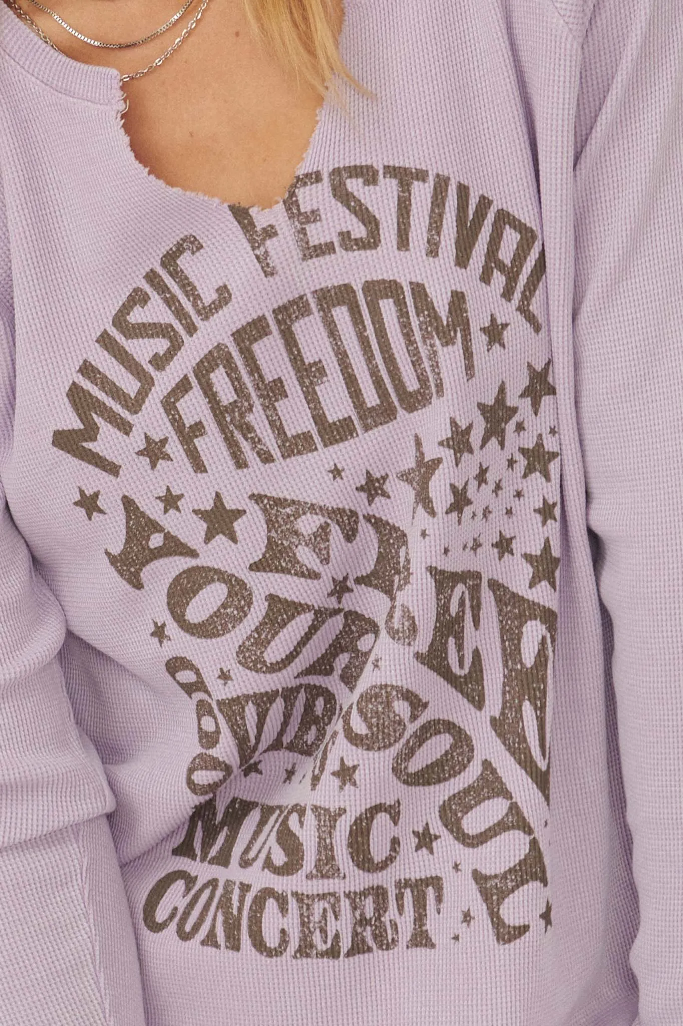 Freedom Festival Vintage Thermal Graphic Top