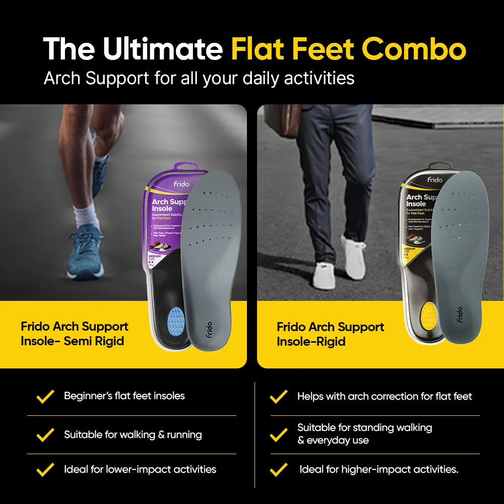 Frido Arch Support Insoles Rigid   Semi Rigid Combo