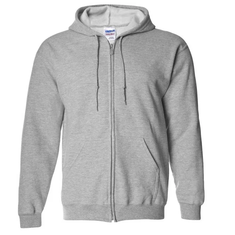 Gildan zippered fleece hoody