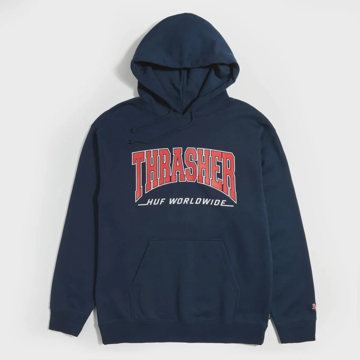 Huf x Thrasher Bayview Hooded Sweater - Navy