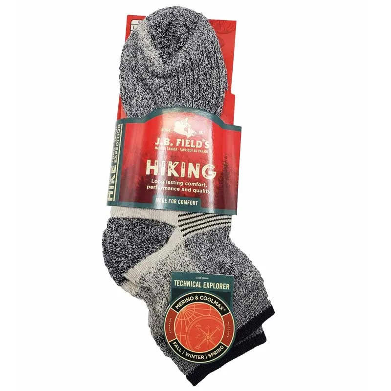 J.B. Fields Technical Explorer Short Hiking sock