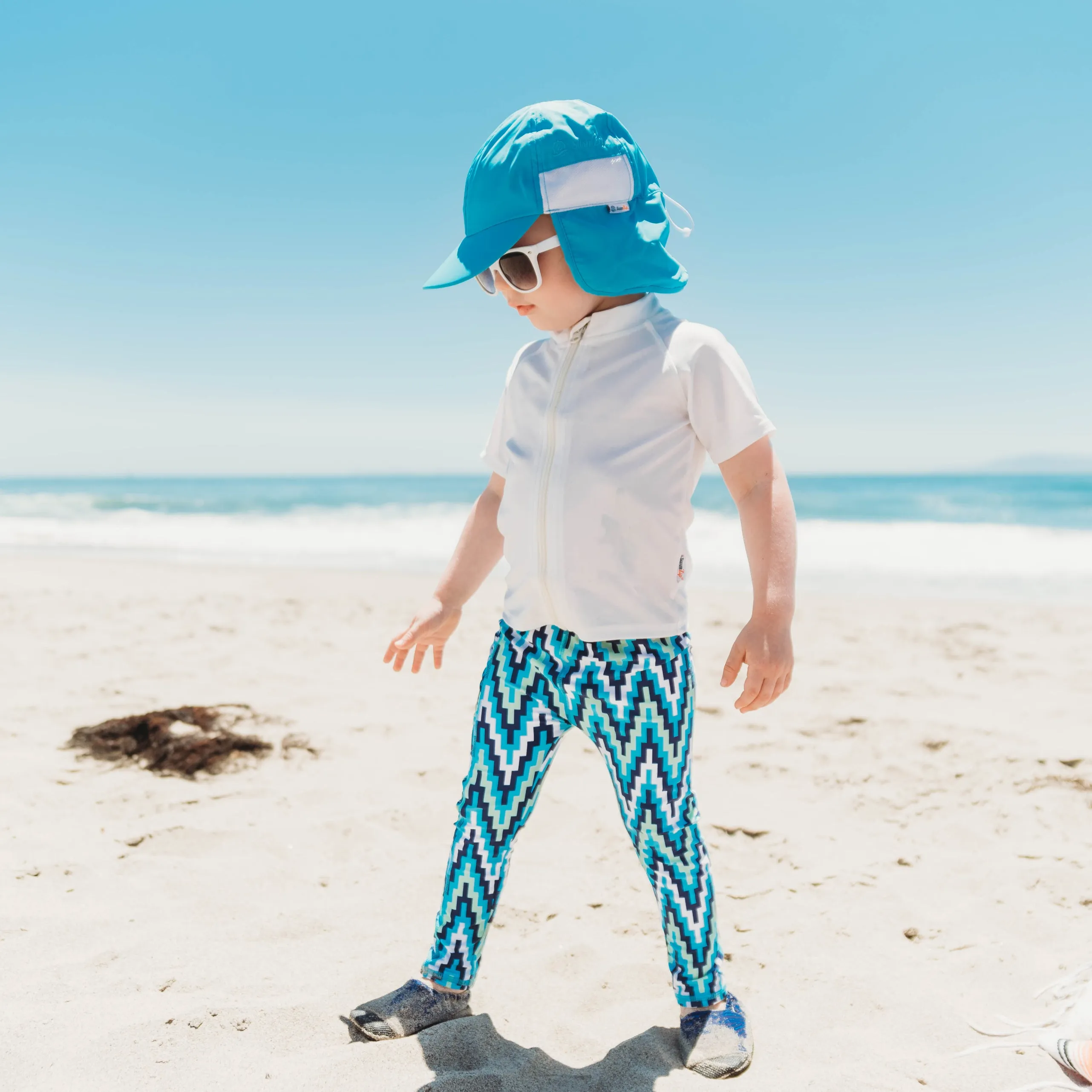 Kids Flap Hat | Aqua