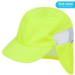 Kids Flap Hat | Neon Lemon Yellow