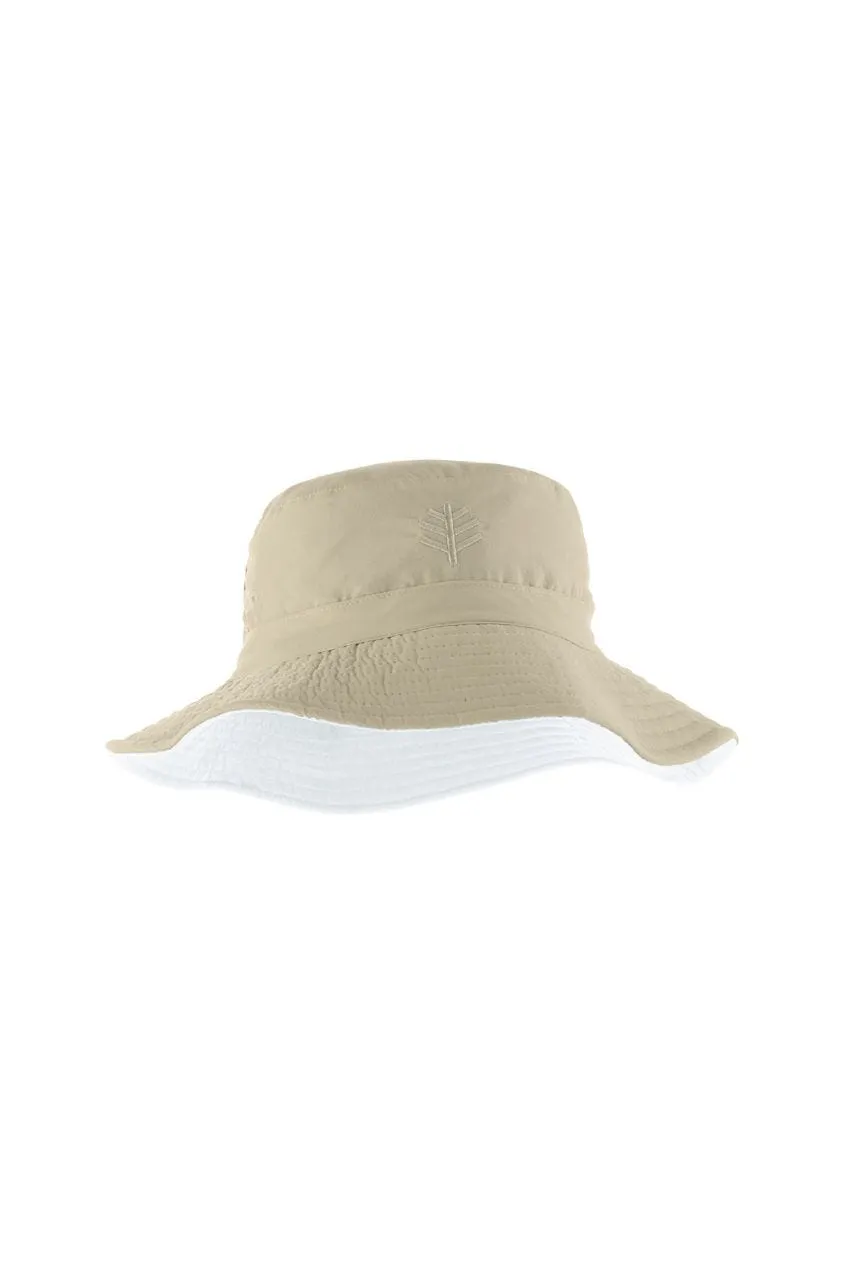 Kid's Landon Reversible Bucket Hat | Tan/White